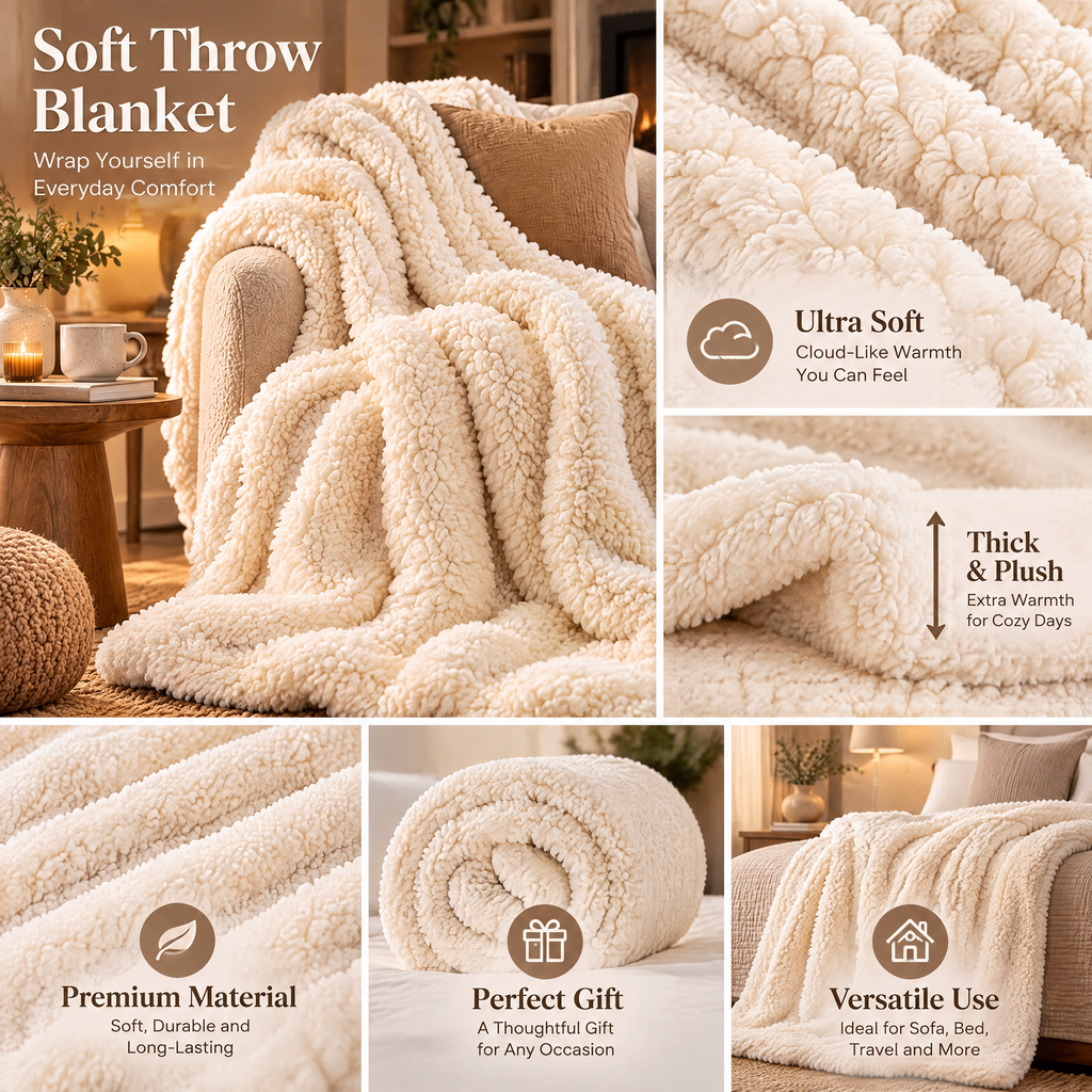 Soft Throw Blanket - details