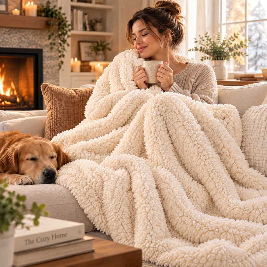Soft Throw Blanket - lifestyle