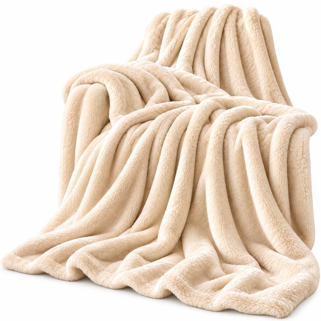 Sherpa Cozy Blanket - white-background
