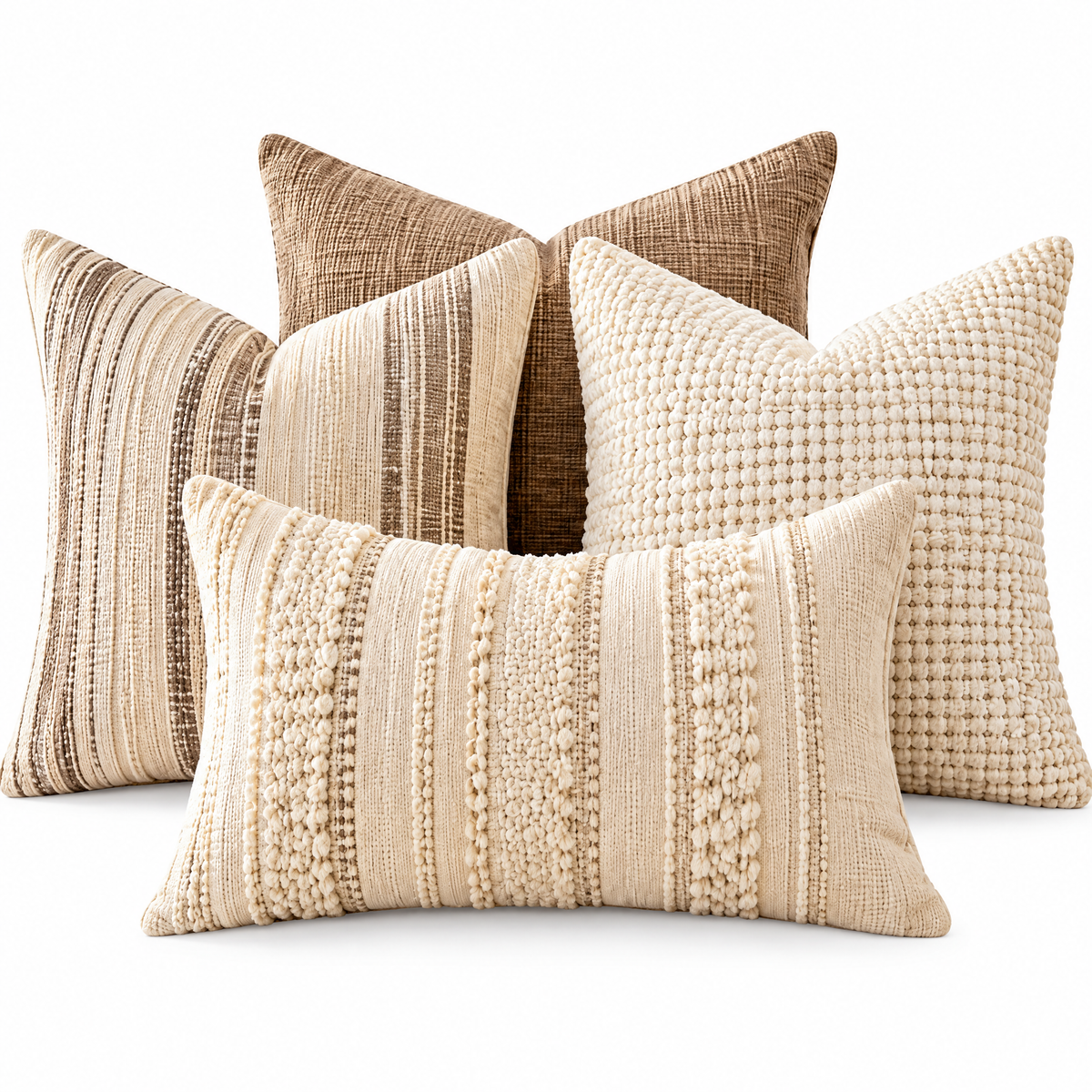 Decorative Pillow Cover Set - white-background