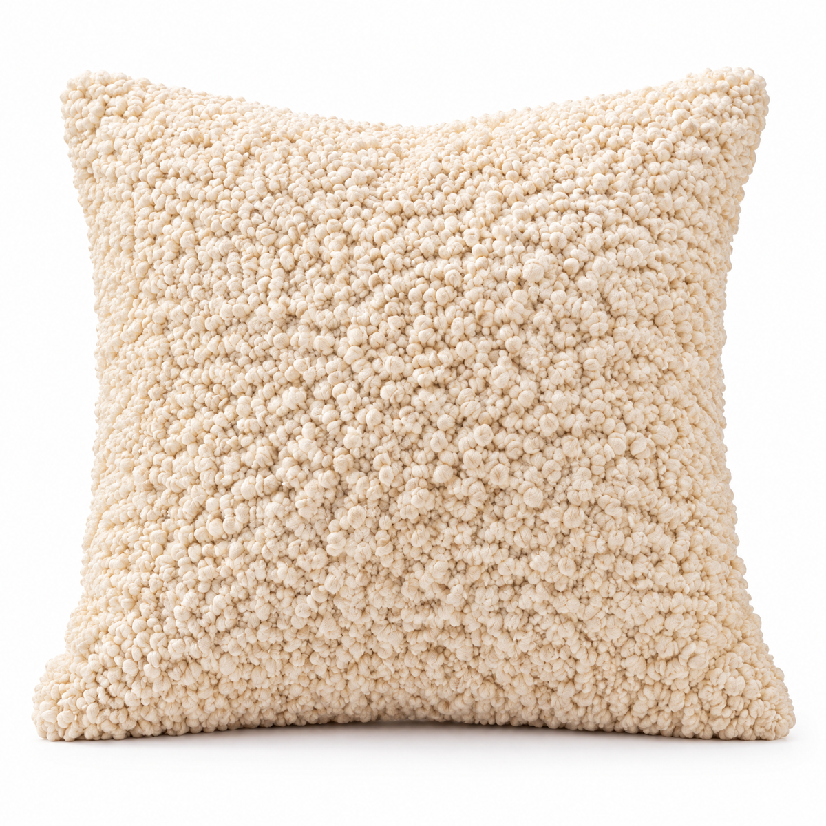Boucle Accent Cushion - white-background