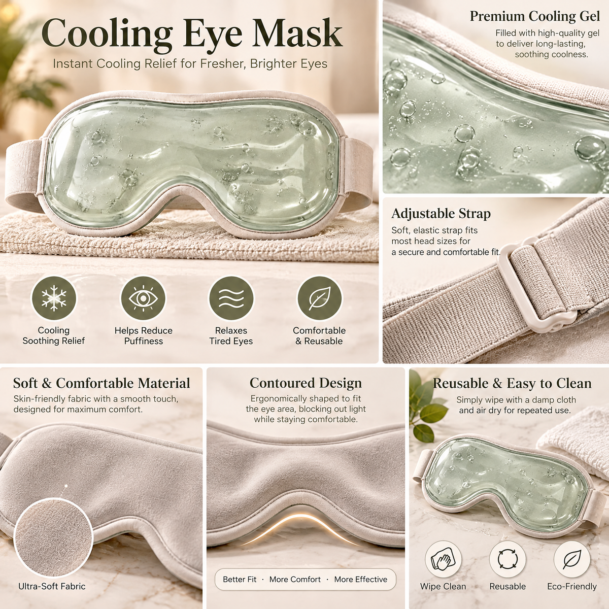 Cooling Eye Mask - details