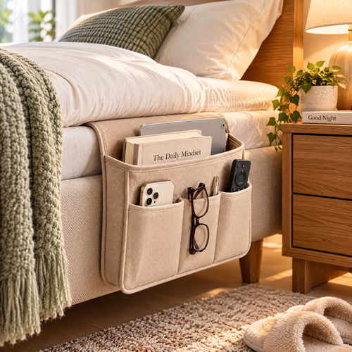 Bedside Pocket Organizer - lifestyle