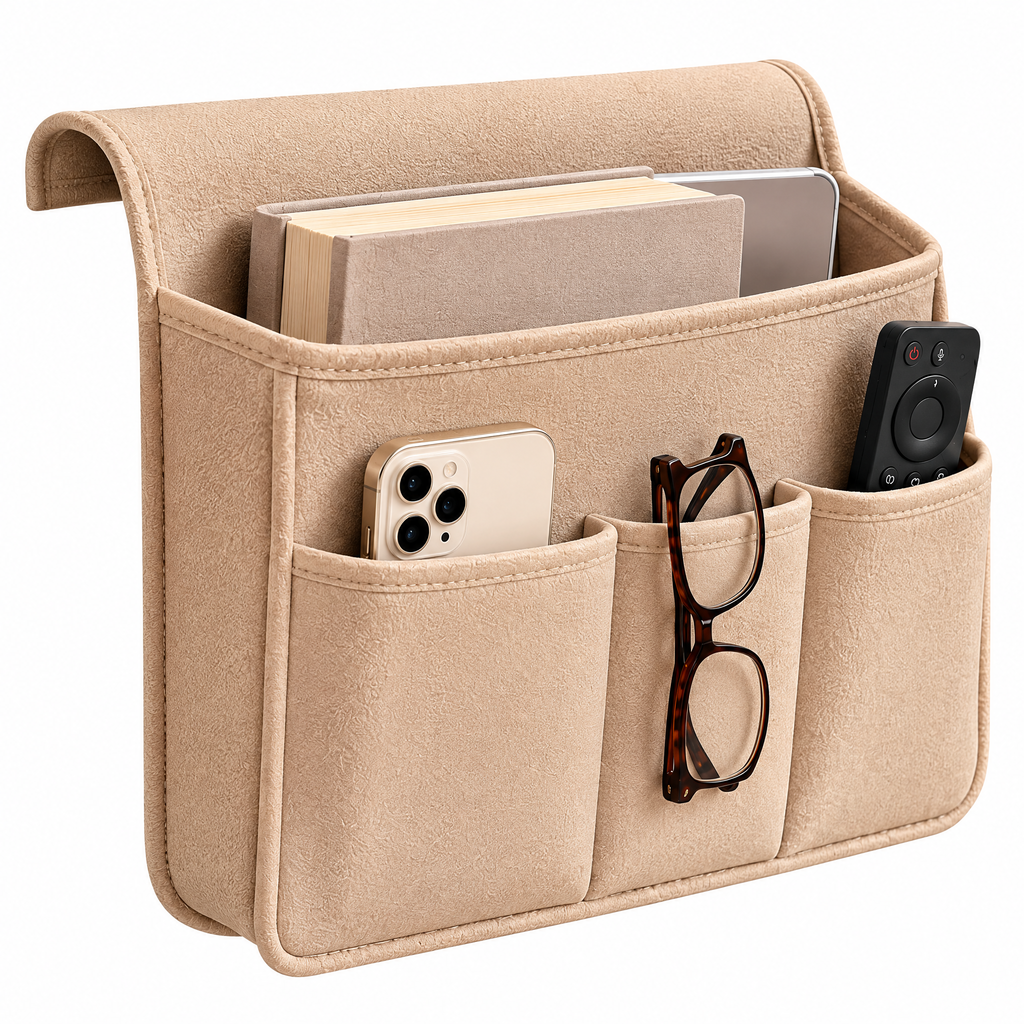 Bedside Pocket Organizer - white-background